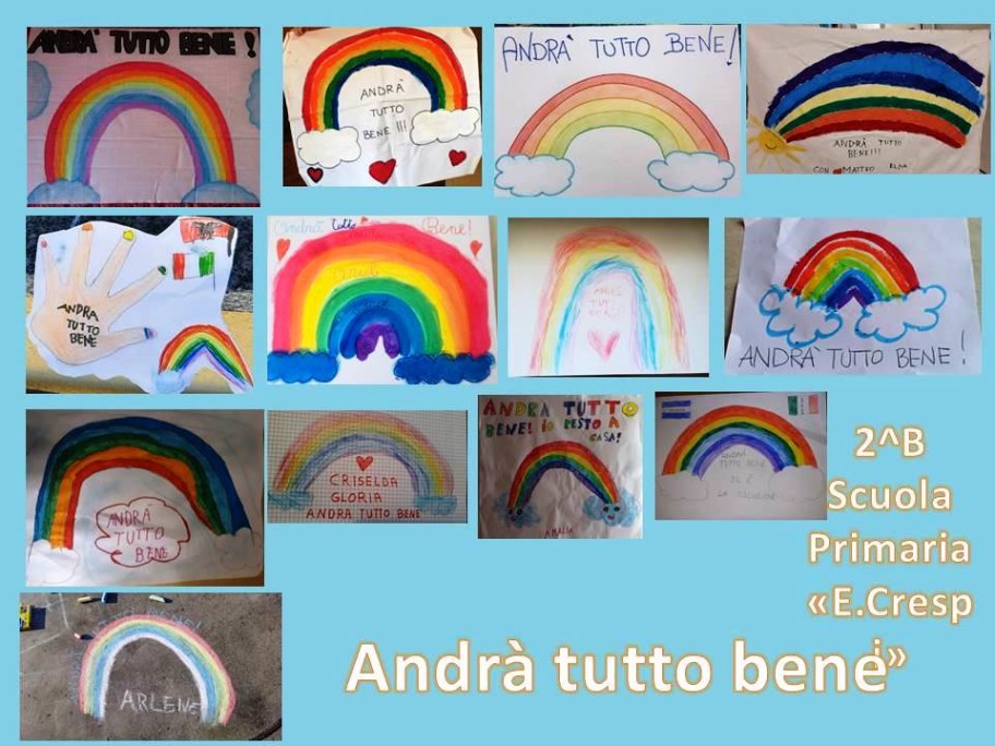 Collage Arcobaleni 2^ B Scuola primaria Crespi